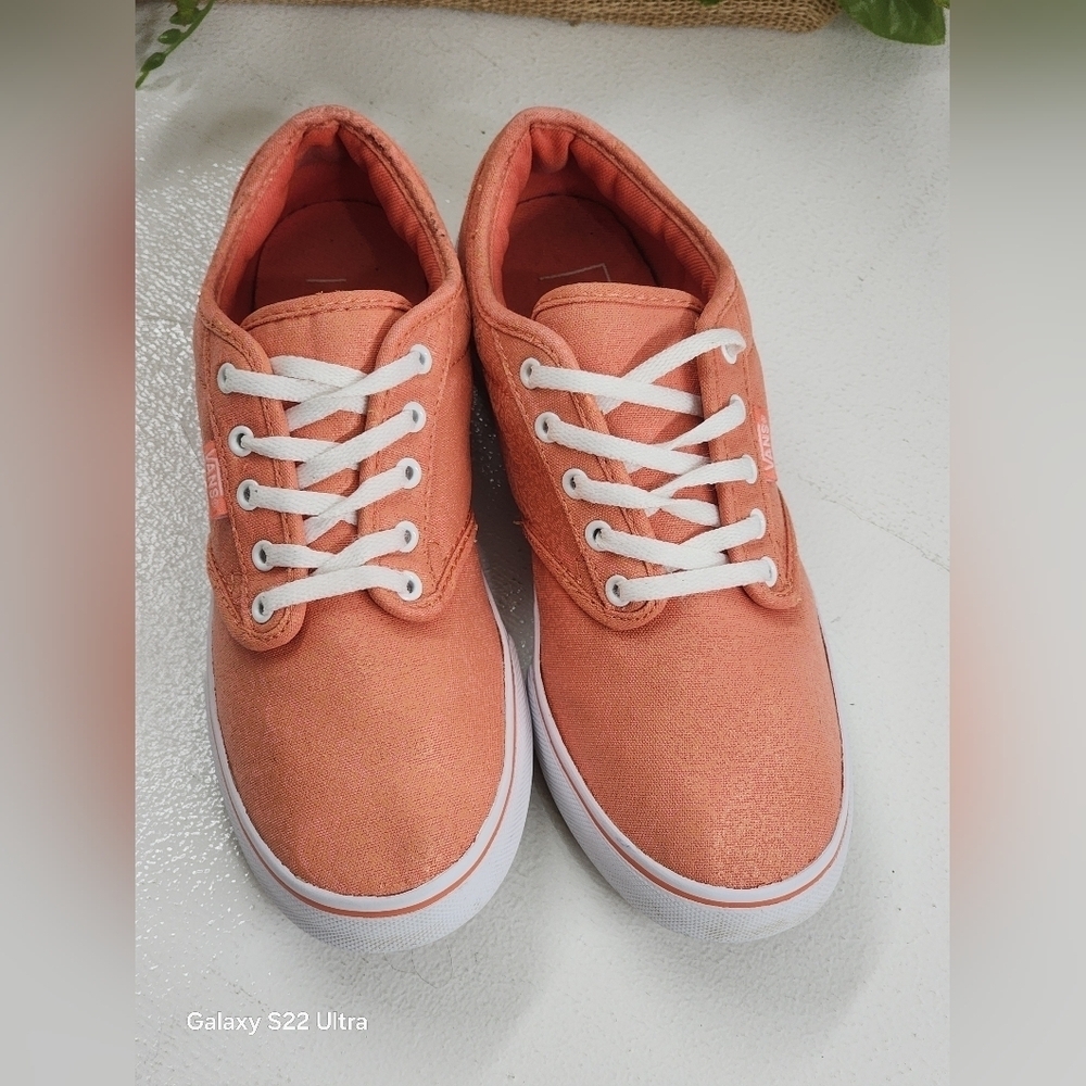 Vans Peach Canvas Sneakers